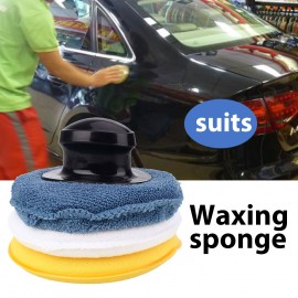 with Handle Multicolor Waxing Sponge Buffing Pad Round Durable Polishing Sponge Car Care Car Styling