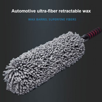 Do Promotion! Newest Car Auto Microfiber Retractable Wax Mop Cleaning Brush Round Duster Dusting Tool