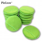 (10pcs/lot ) Plus Size Car washer Green Microfiber Wax Applicator Polishing Sponges Pads With Pocket Caramp;Motorcycles Accessories