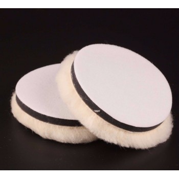 2Pcs 2/3/4/5/6/7 Inch Lambs Woolen Polishing Pad For Car Polisher Detail Mirror Finish Polish Dia. 50/80/100/125/150/180mm New