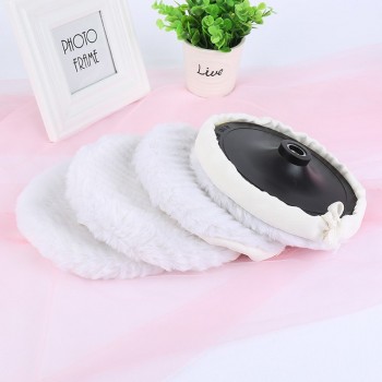 Liplasting 5Pcs 7 Inch Polishing Pads Polishing Bonnets Lambs Wool Car Washing