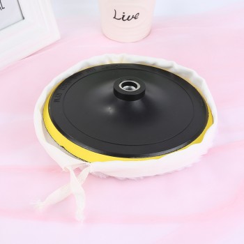 Liplasting 5Pcs 7 Inch Polishing Pads Polishing Bonnets Lambs Wool Car Washing