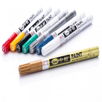 1 Pcs Metallic Marker Watercolor Highlighters 8 Colors to Choose 0.7mm Extra Fine Point Paint Marker Pen Office School Supplies