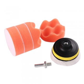 Car Polishing Wash Brush Set Sponge Waxing Washing Maintenance Cosmetic Buffing Pads Kit Felt Compound Supplies Auto Accessories