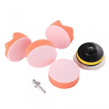Car Polishing Wash Brush Set Sponge Waxing Washing Maintenance Cosmetic Buffing Pads Kit Felt Compound Supplies Auto Accessories