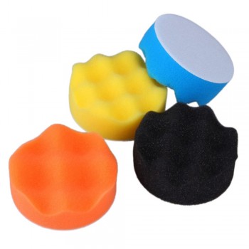 10pcs car polishing pad 80mm 3 Multifunction Sponge Car Polishing Self-adhesive Waxing Wool Wheel Set