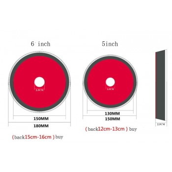 5(130-150mm)GERMAN material Rupess style solf Buffingamp;polishing foam pad(compounding cutting/cutting/ polishing/finishing )