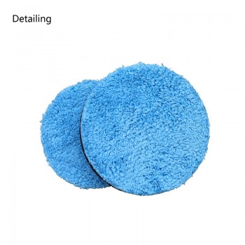 DETAILING Car Care Microfiber Polishing Pad Buffing Sponge Wax Applicator Pad Blue Colour