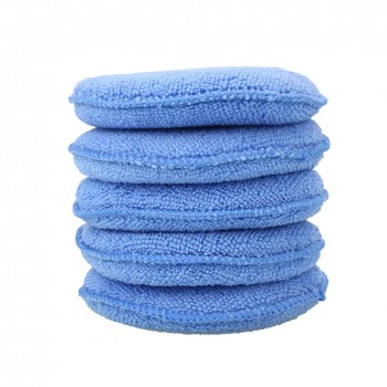 Blue 5pcs Round Premium Buffing Pad Waxing Sponge Polishing Sponge Auto Detailing Buffer Pad Polisher