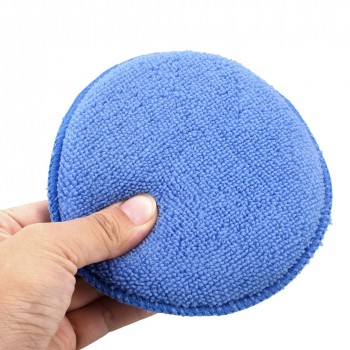 Blue 5pcs Round Premium Buffing Pad Waxing Sponge Polishing Sponge Auto Detailing Buffer Pad Polisher