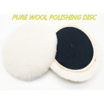 high quality 6 Australia real wool MIX Textile polishing buffing pad foam polish puff disc (same material as 3M)
