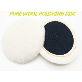 high quality 6 Australia real wool MIX Textile polishing buffing pad foam polish puff disc (same material as 3M)