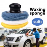with Handle Multicolor Polishing Sponge Buffing Pad Waxing Sponge Round Premium Car Care Car Styling Trim