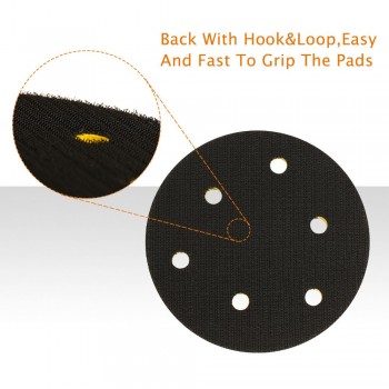 SPTA Backer Backing Plate Pad 2Inch/3inch/4inch/5inch/6inch Hookamp;Loop For Air Sander Car Polisher Buffing -- Select Size