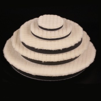 2Pcs 2/3/4/5/6/7 Inch Lambs Woolen Polishing Pad For Car Polisher Detail Mirror Finish Polish Dia. 50/80/100/125/150/180mm New