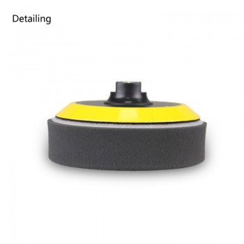 DETAILING 6 Inch Flat Foam Polishing Buffing Pad For Car Polishing and Buffing - Black for Finishing