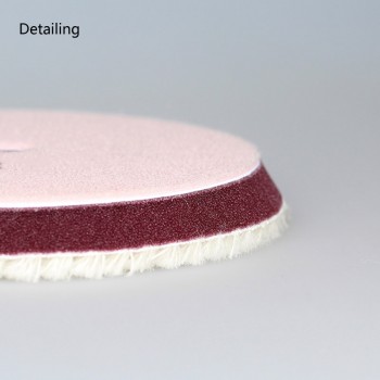 DETAILING brand Japanese Stripe 6 Inch and 7 Inch 100% Wool Buffing Pad For Car Polishing Suitable for RO,DA, GA Polisher