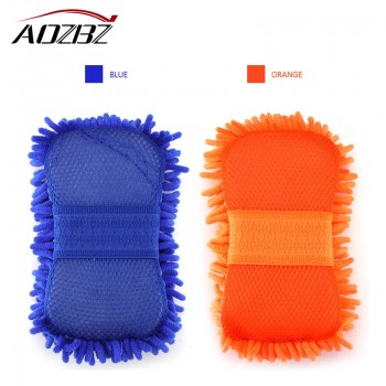 Coral Car Wash Sponge Anti-scratch Microfiber Dry Wet Amphibious  Sponge for Car Glass Ceramic Tile