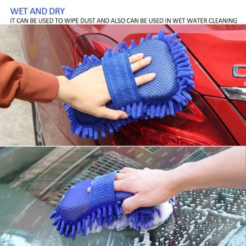 Coral Car Wash Sponge Anti-scratch Microfiber Dry Wet Amphibious  Sponge for Car Glass Ceramic Tile