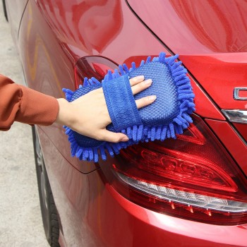 Coral Car Wash Sponge Anti-scratch Microfiber Dry Wet Amphibious  Sponge for Car Glass Ceramic Tile