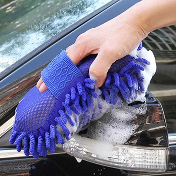 Coral Car Wash Sponge Anti-scratch Microfiber Dry Wet Amphibious  Sponge for Car Glass Ceramic Tile