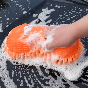 Coral Car Wash Sponge Anti-scratch Microfiber Dry Wet Amphibious  Sponge for Car Glass Ceramic Tile