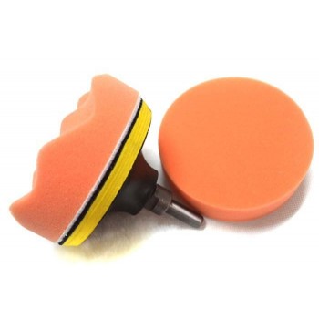 Free Shipping 4 100mm Car Polishing Pad set Wet Foam Buffing Pads for Car Styling with Drill Adaptor M10