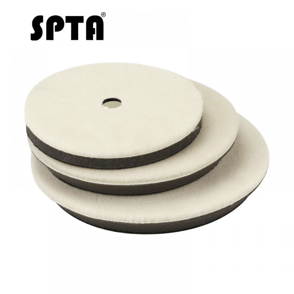 2pcs Car Auto Soft 100% Wool Buffing Polishing Pad Professional Detailing heavy/medium/light finishing  pad 3/5/6 7