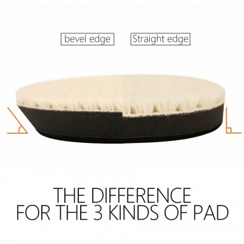 2pcs Car Auto Soft 100% Wool Buffing Polishing Pad Professional Detailing heavy/medium/light finishing  pad 3/5/6 7