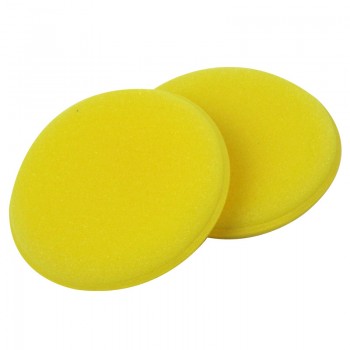 12pcs Car Washing Tools Waxing Sponge Rubbing Yellow Sponge Polishing Small Round  Car Cleaning Tools