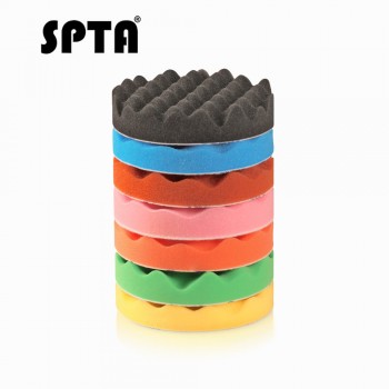 SPTA 7inch (180mm) Polishing Pad Buffing Sponge Polishing Buffer Pad Kit For Car Polisher Waxing - Select Set