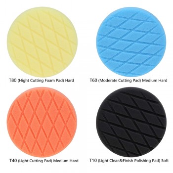 SPTA 6inch (150mm) Compound Polishing Pads Buffing Pads Buffer Polishing Pads For Car Polisher Auto 4Pcs - Select Color