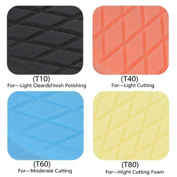 SPTA 6inch (150mm) Compound Polishing Pads Buffing Pads Buffer Polishing Pads For Car Polisher Auto 4Pcs - Select Color