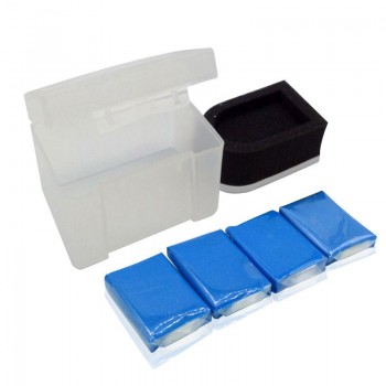 Magic Clay Bar Car Wash Tools 4pcs with Sponge Applicator Auto Cleaner Car Detailing Clay Bar Marflo Paint Care Eraser
