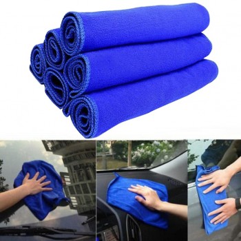 1to 12Pcs Blue Soft Absorbent Wash Cloth Car Auto Care Microfiber Cleaning Towels size 30cm*30cm Classic and new listing