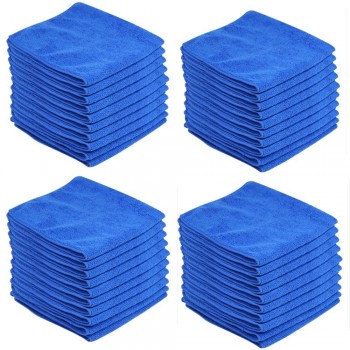 30x40cm 40PC High absorbency Blue Car Cleaning Detailing Mirofiber Soft Polish Cloths Towel Utilises water and detergents C30