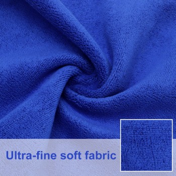 BORUiT 12PCS Car Wash Towel  30*30cm Soft Microfiber Fiber Absorbent Polish Wash Cloth Absorbent Dry Cleaning Buffing Fleece Kit