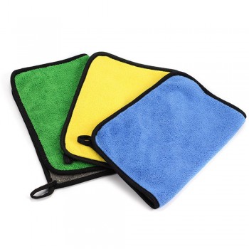Multicolor Car Wash Microfiber Towel Car Cleaning Drying Cloth Hemming Car Care Cloth Detailing Car Wash Towel 20*30CM