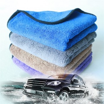 1pc Car Care Polishing Wash Towels Plush Microfiber Washing Drying Towel Strong Thick Polyester Fiber Car Cleaning Cloth 40x40cm