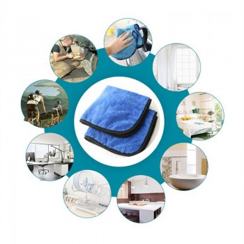 1pc Car Care Polishing Wash Towels Plush Microfiber Washing Drying Towel Strong Thick Polyester Fiber Car Cleaning Cloth 40x40cm