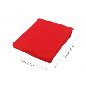 5pcs/Lot Car Cleaning Towels Microfiber Auto Car Washcloth Drying Cloth Valeting Polishing Duster 25x25cm Random Color