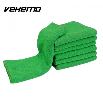 Vehemo 5pcs Soft Superfine Fiber Cleaning Towel Car Detailing Polishing Cloth
