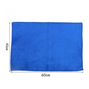 Thicken 40*60cm Blue New Car Care Quick Absorbent Wash Cloth Car Auto Care Microfiber Cleaning Towels Cloths 30*30cm Car Wash #0