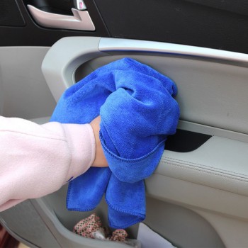 Thicken 40*60cm Blue New Car Care Quick Absorbent Wash Cloth Car Auto Care Microfiber Cleaning Towels Cloths 30*30cm Car Wash #0