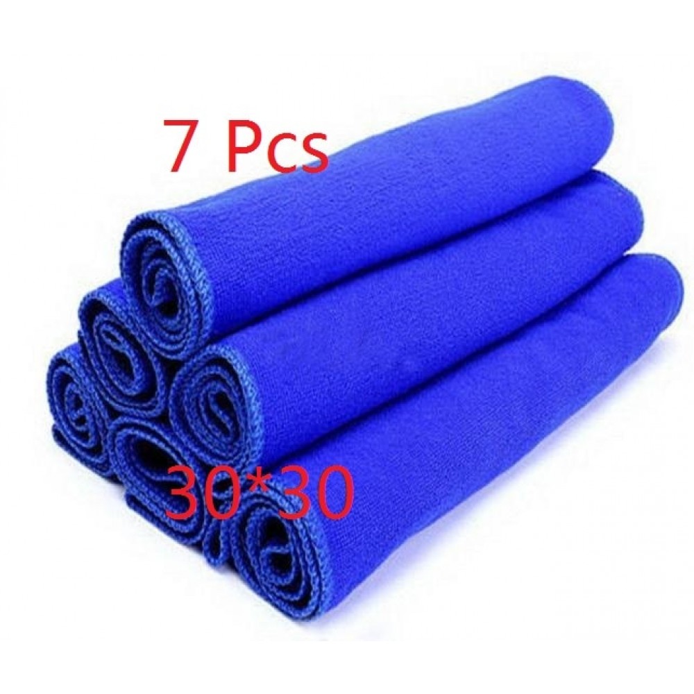 7pcs/lot High Quality Microfiber Towel Car Cleaning Wash Clean Cloth Car 30cm*30cm Towels Microfiber Care Car wash towel C811050