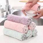 1pc 28*17cm Cleaning Cloth Towel for Car Care Polishing Cleaning Dish Washing Towels Microfiber Drying Towel