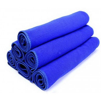 5Pcs 30cm*30cm Soft Blue Absorbent Wash Cloth Car Auto Care Microfiber Cleaning Towels Auto Care Microfibre Cleaning C811050
