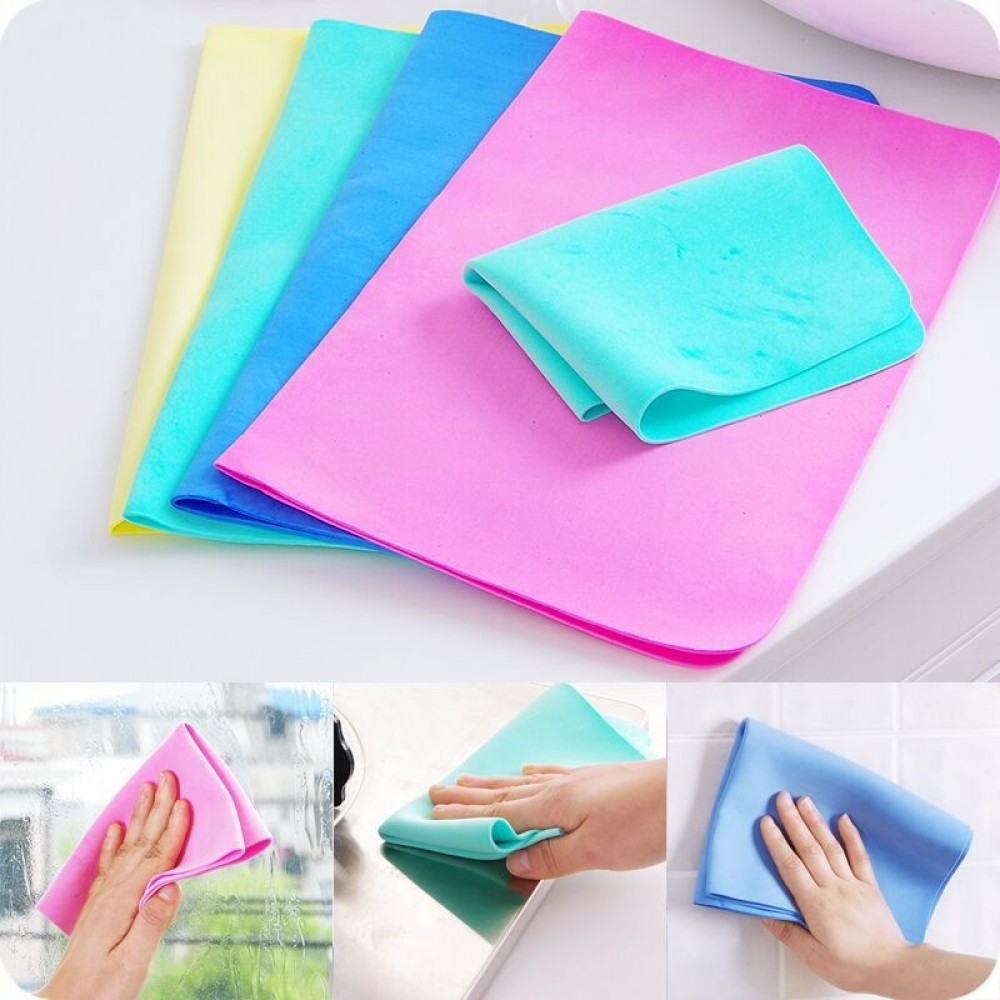 1 pc Car Cleaning Car Towel Washing Wipe Towel Absorbent Chamois Synthetic Cloth Large Size 30x43cm