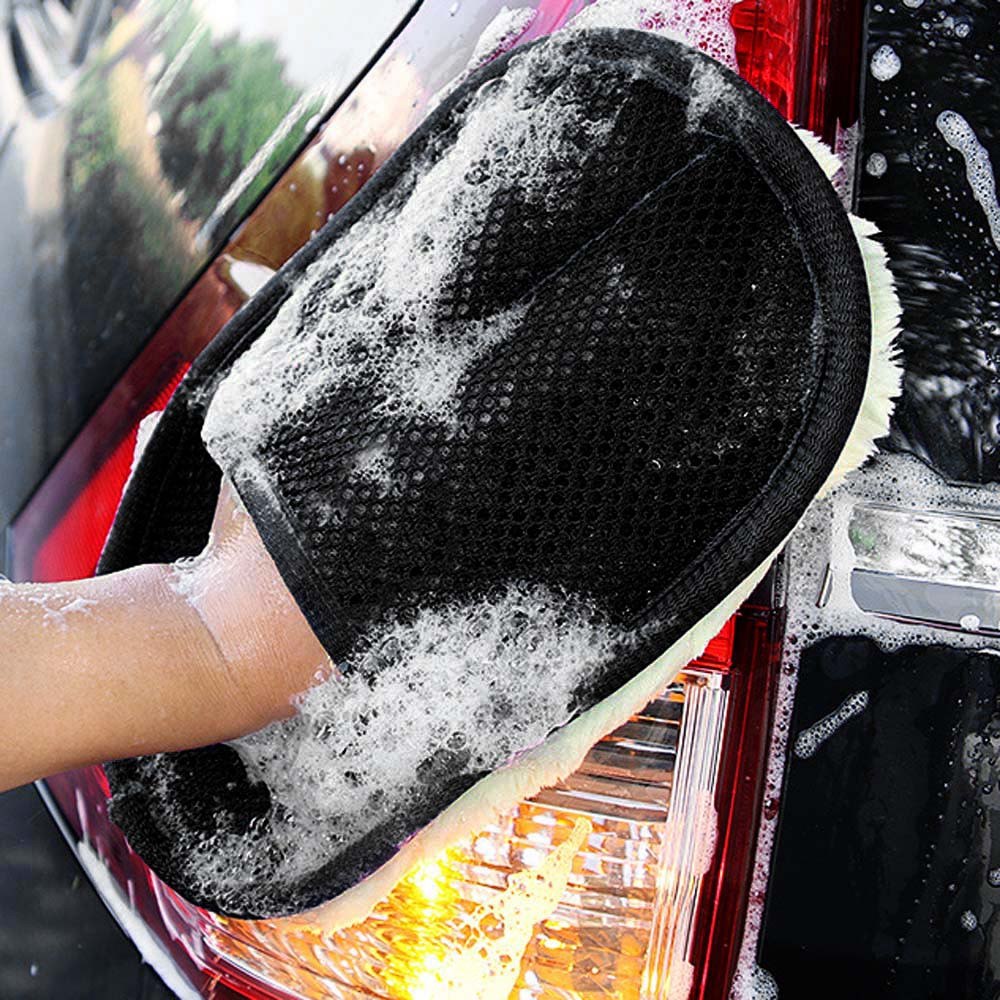 Car Wash Clean Sponge Brush Glass Cleaner Blue Wave Car Wash Car cleaning Towel Accesorios de coche Multipurpose