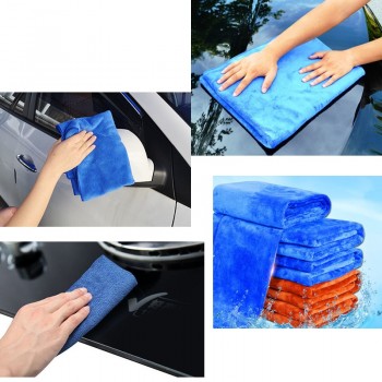1pc 30*30cm Car Microfiber Cleaning Towels Glass Table Kitchen Polish Wash Cloth Auto Care Car Towel Drying